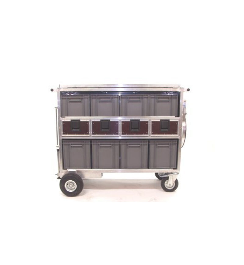 Roulante Régie large Guinalette (12 bacs)