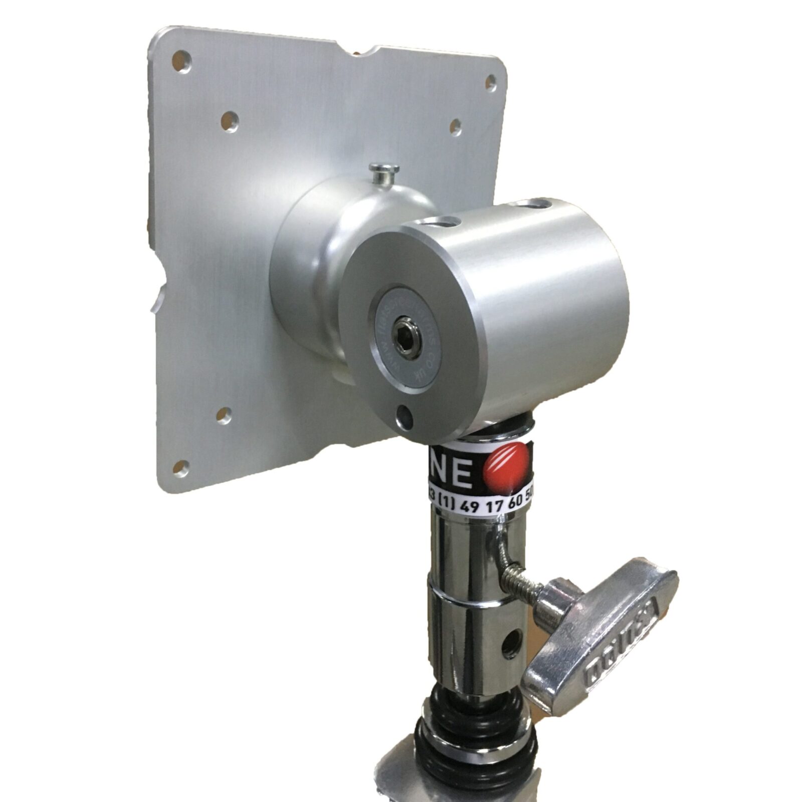 « Kit Bagoe » – Pied de 1000 avec base roulette
+ rotule support bras écran + plaque Vesa + planche