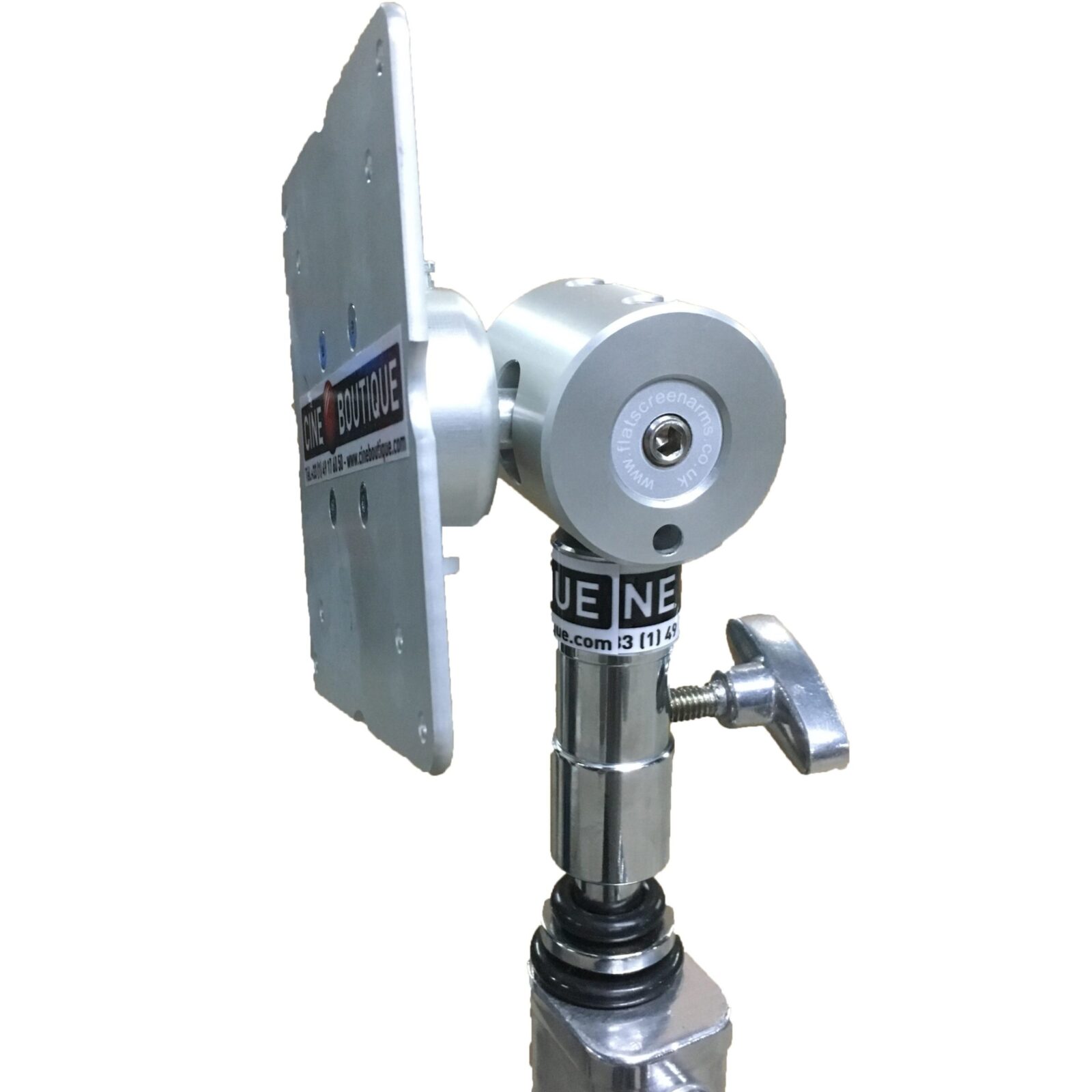 « Kit Bagoe » – Pied de 1000 avec base roulette
+ rotule support bras écran + plaque Vesa + planche