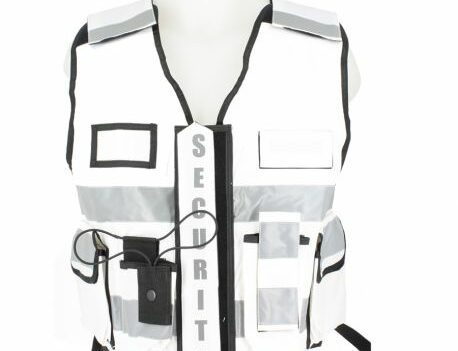 GILET HAUTE VISIBILITÉ SÉCURITÉ BLANC OU BLEU