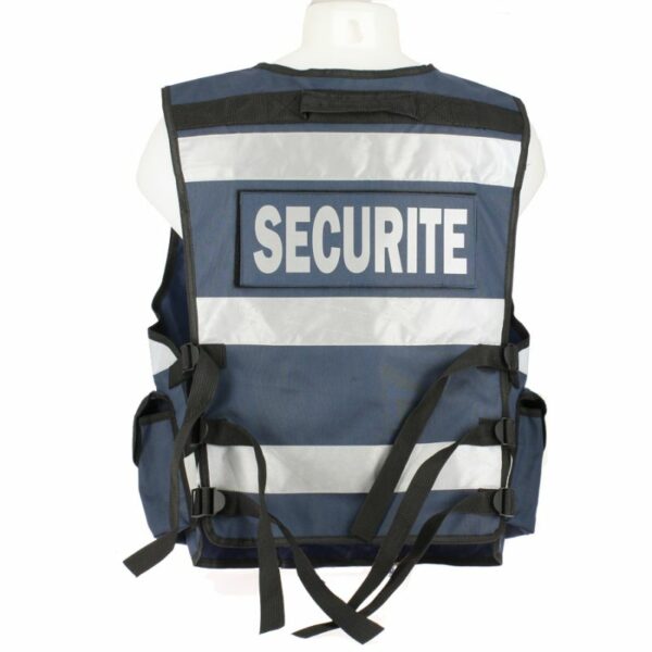 GILET HAUTE VISIBILITÉ SÉCURITÉ BLANC OU BLEU – Image 4