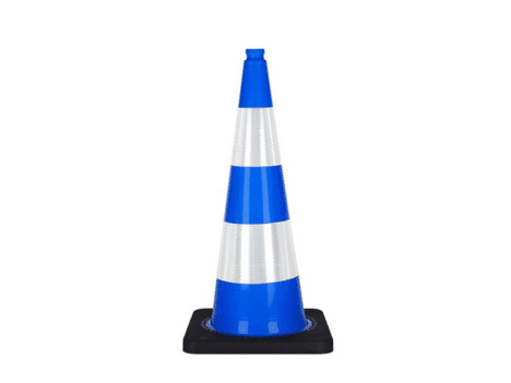 Cône de Signalisation bleu 50 cm