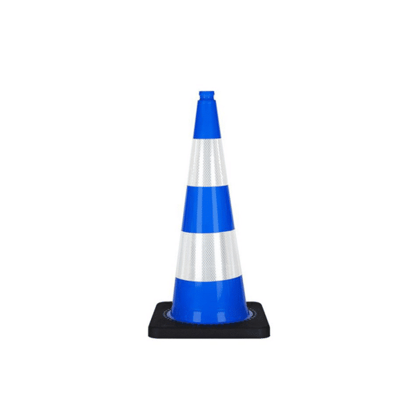 Cône de Signalisation bleu 50 cm