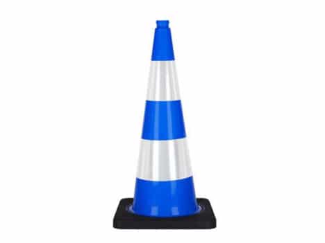 Cône de Signalisation Bleu 75cm