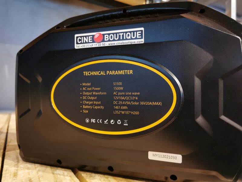 Bloc énergie 1500WH – 1.5Kw max d&rsquo;utilisation