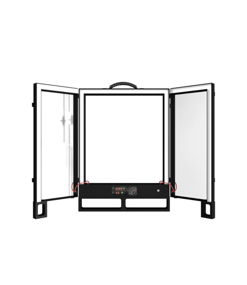 Glace  maquillage LED triptyque