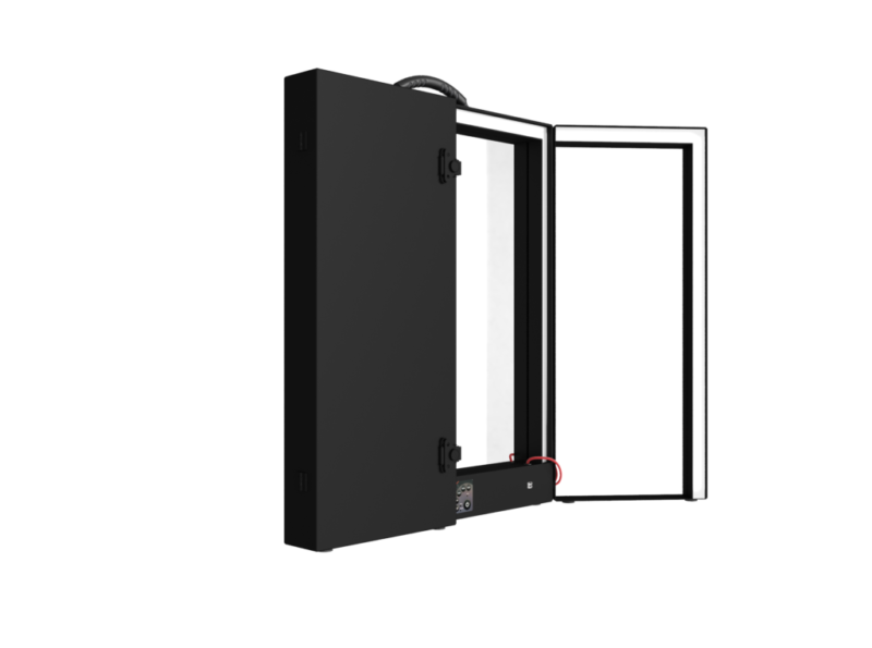 Glace  maquillage LED triptyque