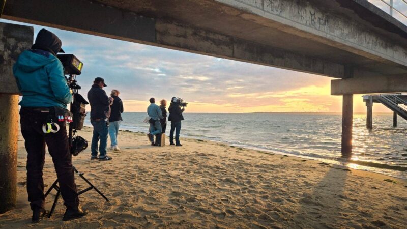 Tournage de la série « Le Parfum du bonheur », une adaptation du livre de Virginie Grimaldi