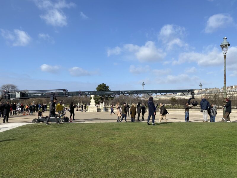 Dix pour cent saison 4 tourne dans les Jardins des Tuileries