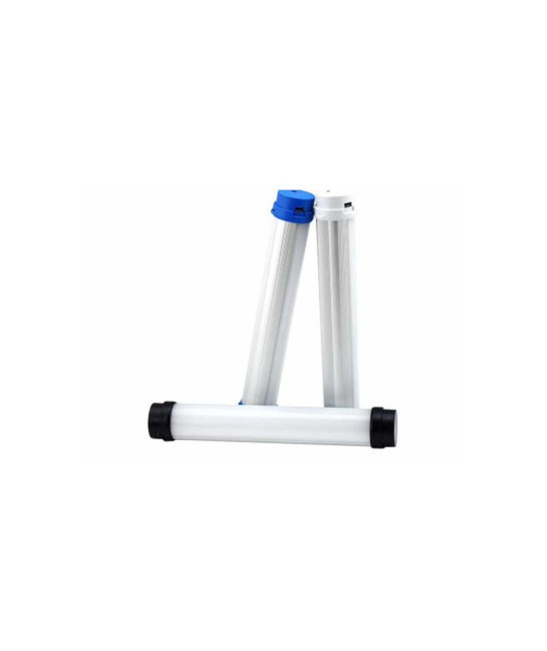 Tube LED 25cm 350 lumen x 4 pour tente Ez-Up sur batterie avec chargeur