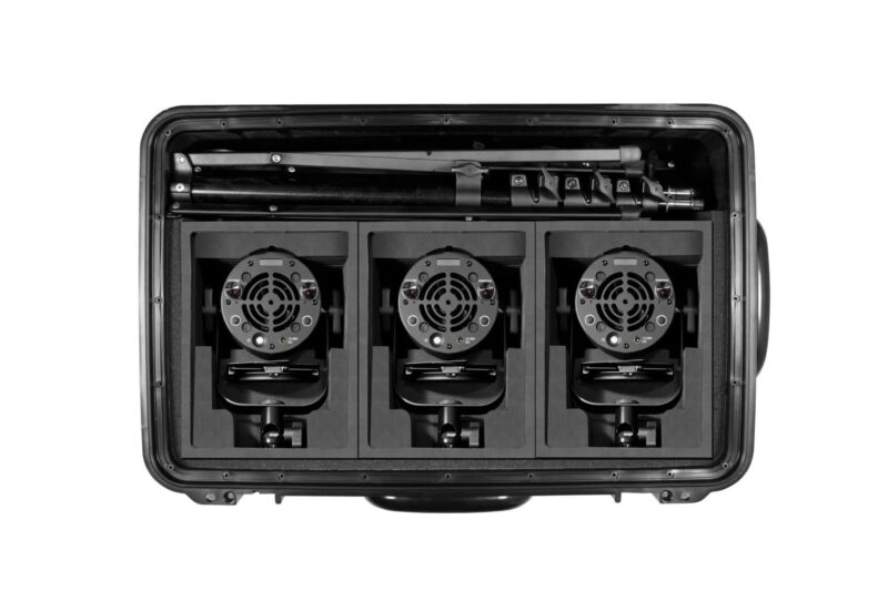 Valises kit 3 projecteurs